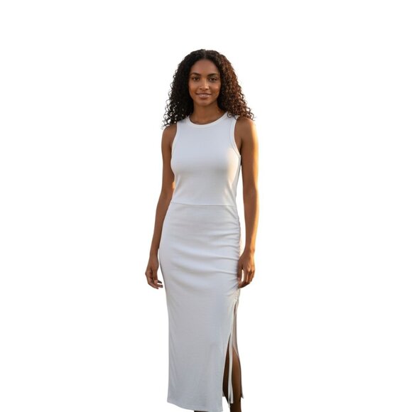 chicme Dresses & Skirts - (F-183) Chicme ahorts sleeves womens dress size L white color